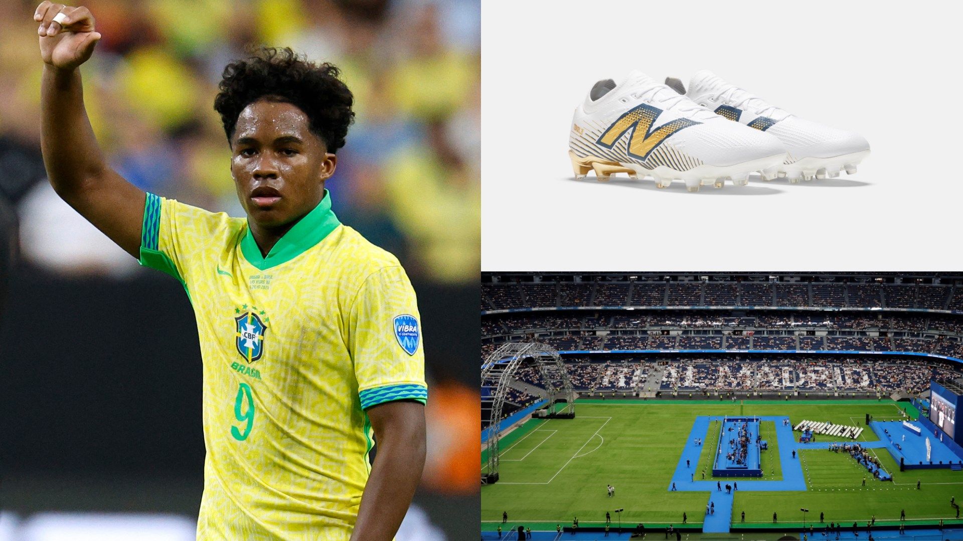 Endrick s dazzling new Real Madrid inspired boots revealed ahead of Brazil wonderkid s long awaited Santiago Bernabeu presentation Goal English Bahrain